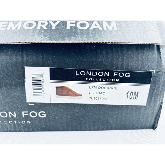 Men's London Fog Dorance Cognac Brown Memory Foam Boots Shoes Size 10 New! - Picture 13 of 13